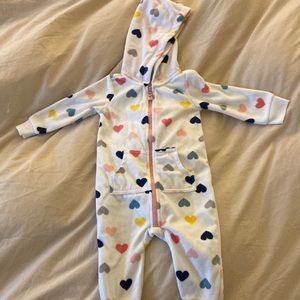 Carter's fleece one-piece NWOT